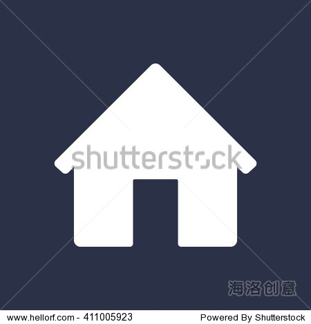 home icon isolated. flat design.