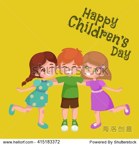 with joy and celebrate holidays girls and boys are friends baby