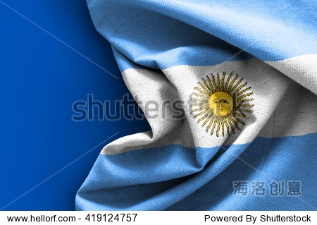 阿根廷国旗在蓝色背景 - 符号\/标志 - 站酷海洛创