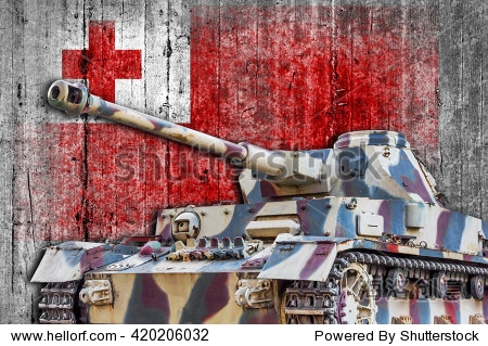 与具体的军事坦克汤加国旗 - 符号\/标志,其它 - 