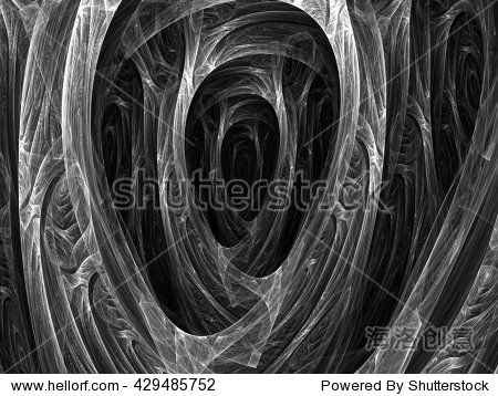 black and white fractal. abstract fractal.