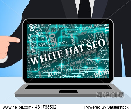 白帽Seo搜索引擎和笔记本意义 - 符号\/标志 - 站