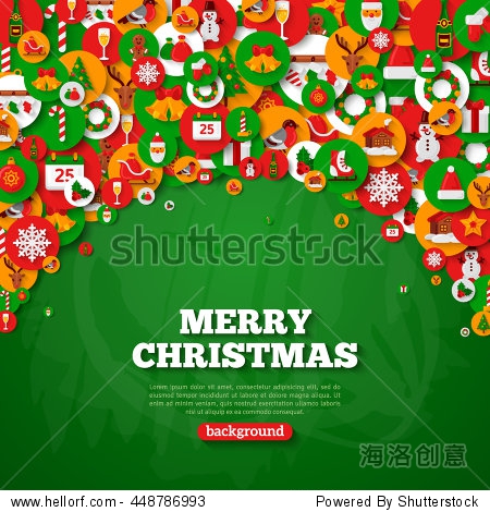 square green new year banner with textured background.