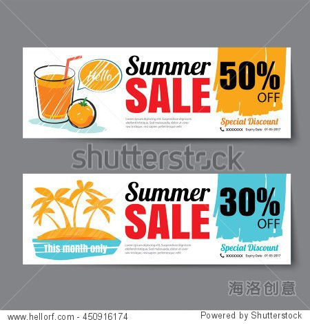 summer sale voucher template.discount coupon.