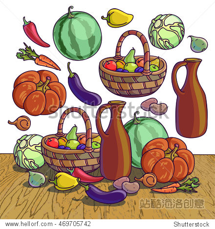 fresh vegetables and fruits. healthy food.