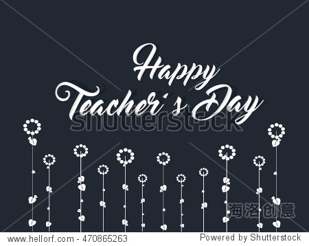 creative vector abstract for happy teachers day with nice and