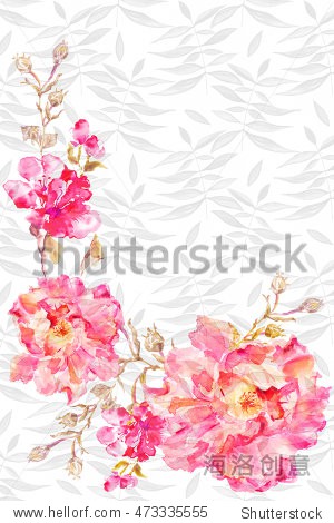 with flowers for wedding invitation birthday congratulations