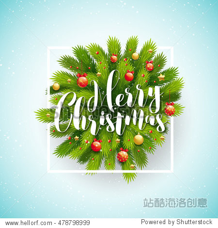 merry christmas greeting card.