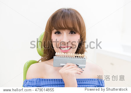 beautiful woman smile with healthy teeth whitening.