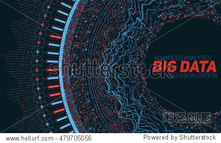big data visualization. futuristic infographic.