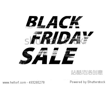 black friday sale hand drawn vector illustration.