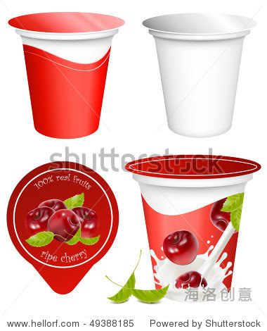 background for design of packing yoghurt with