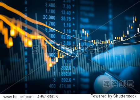 stock data trade indices concept.