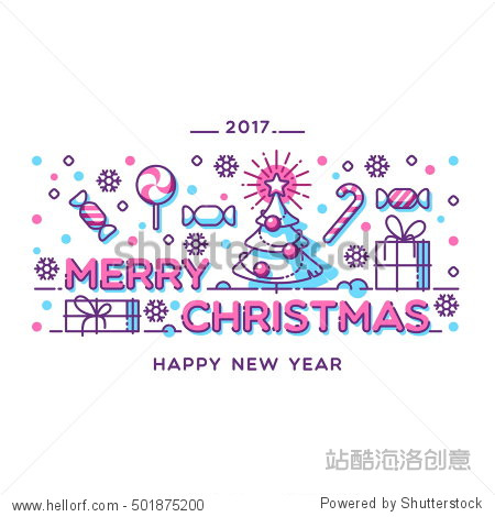 vector illustration for holiday poster flyer or xmas and new