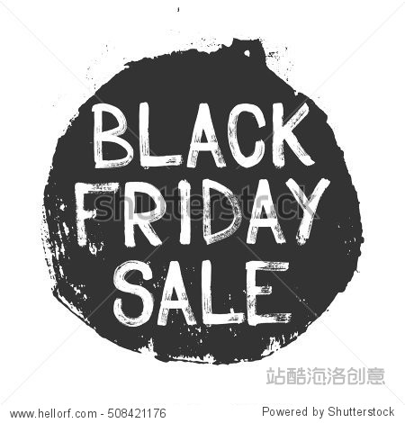 black friday sale handwritten lettering brush.