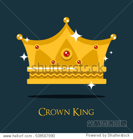 royal crown for king or princess queen gold tiara.
