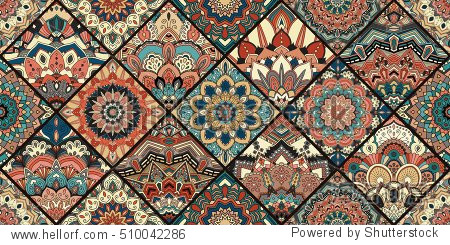 colorful blue brown patchwork for fabric print furniture wall