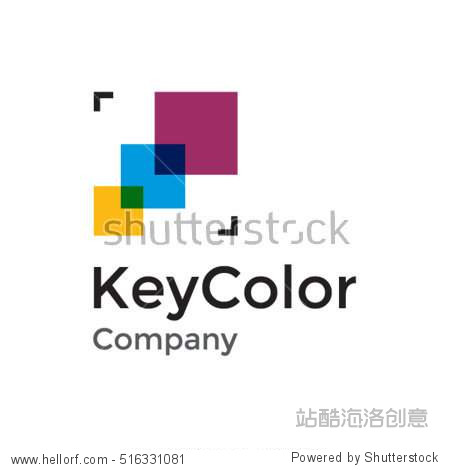 key color is a creative business vector logo template.