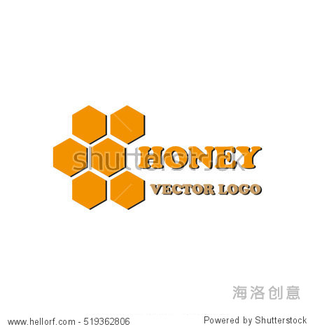 honey logo icon vector illustration eps10.