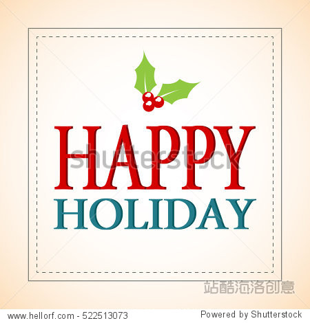 happy holiday background vector