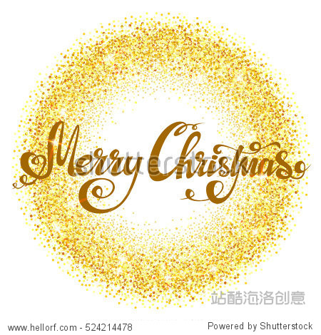 festive christmas background with golden sparkles.