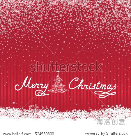 christmas background with handwritten lettering merry christmas.