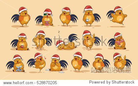 illustrations isolated emoji character cartoon cock stickers
