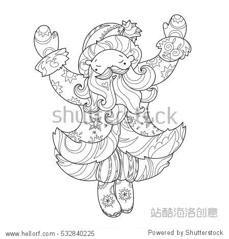 hand drawn line illustration.