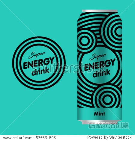 energy drink logo. power drink logo.
