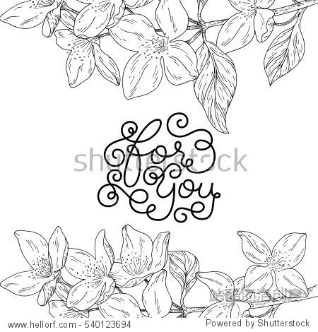 holiday gift card with hand lettering for you and