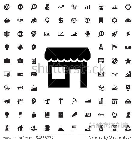 store icon illustration isolated vector sign symbol