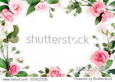 flat lay top view. valentines background