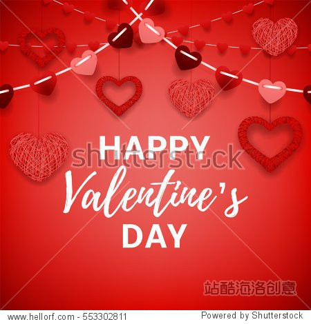 happy valentines day red card.