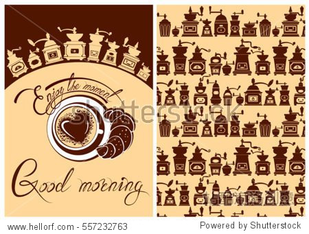 set of template flayer or menu design for coffeehouse.