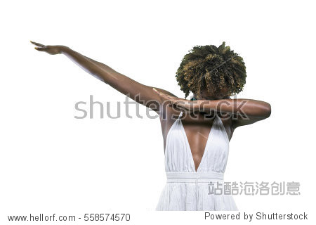 black girl making dab dance