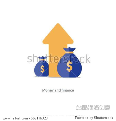 fund plan budget management savings account banking vector icon