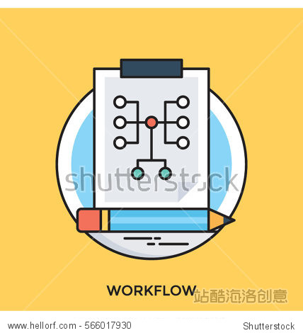 workflow vector icon - 站酷海洛正版图片, 视频,  -