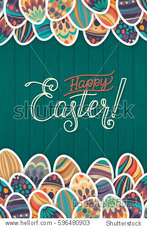 congratulations happy holiday. easter egg hunt.