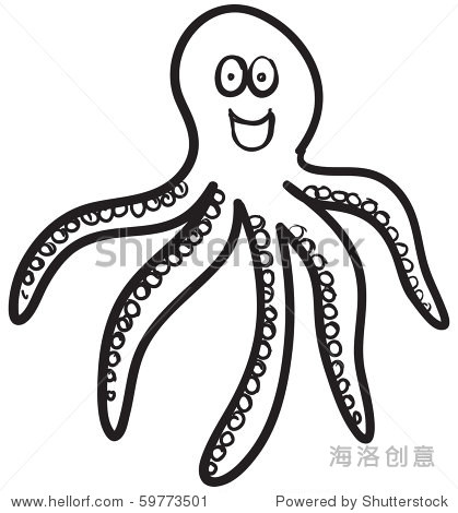 sketch of octopus