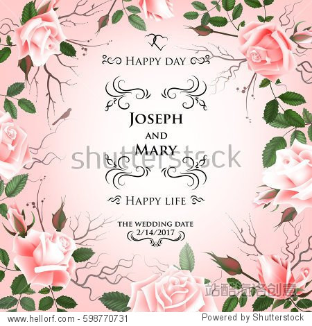 thank you save the date cards flyer banner template spring and