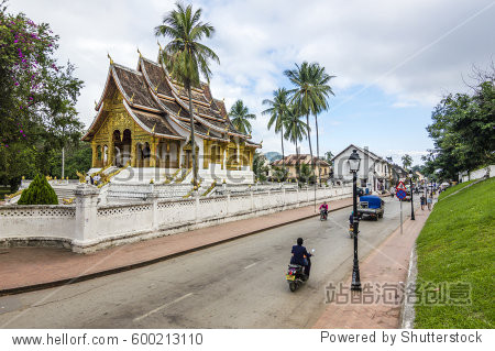 the haw pha bang temple in luang prabang laos