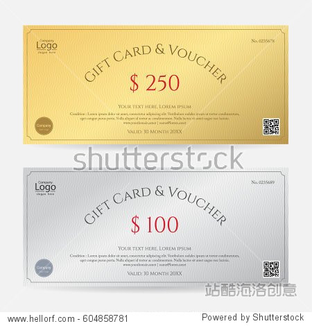 elegant gift voucher or gift card or coupon template for