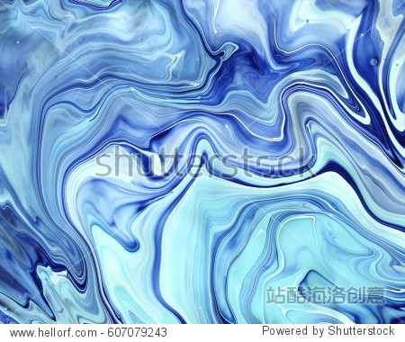 blue neon indigo paper marbling marble texture art painting