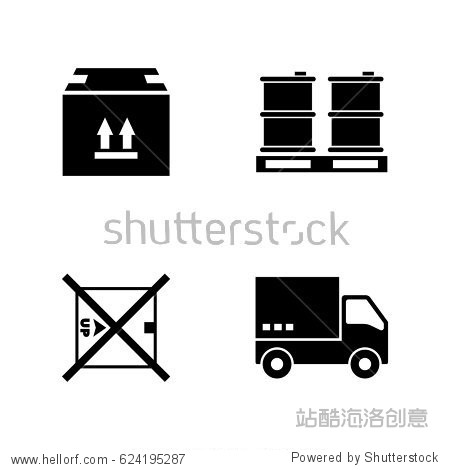 simple related vector icons set