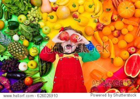 child eating healthy snack. vegetarian nutrition for kids.