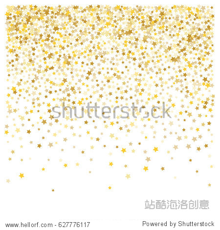 decorative pattern with golden night sky objects on white.