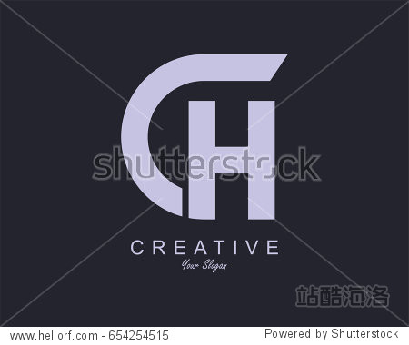 initial letter ch logo design vector 站酷海洛正版图片 视频