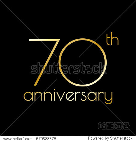 70th anniversary icon.