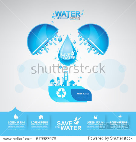 save water vector concept saving.