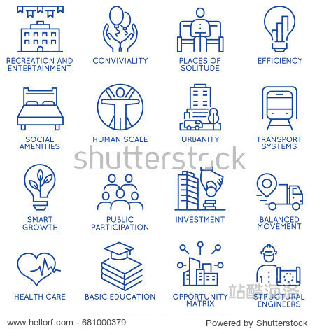 vector set of thin linear 16 icons related to technology for